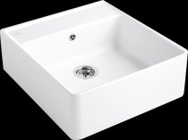 Beépíthető kerámia mosogató Villeroy & Boch Sink unit Single-bowl manual White Alpin 632061R1
