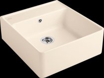 Beépíthető kerámia mosogató Villeroy & Boch Sink unit Single-bowl Ivory 632062FU