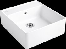 Beépíthető kerámia mosogató Villeroy & Boch Sink unit Single-bowl Snow White 632062KG