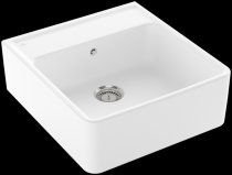 Beépíthető kerámia mosogató Villeroy & Boch Sink unit Single-bowl StoneWhite 632062RW