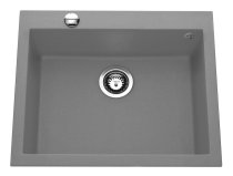 Beépíthető gránit mosogató LUISINA QUADRILLE EV985 022E Grismetal