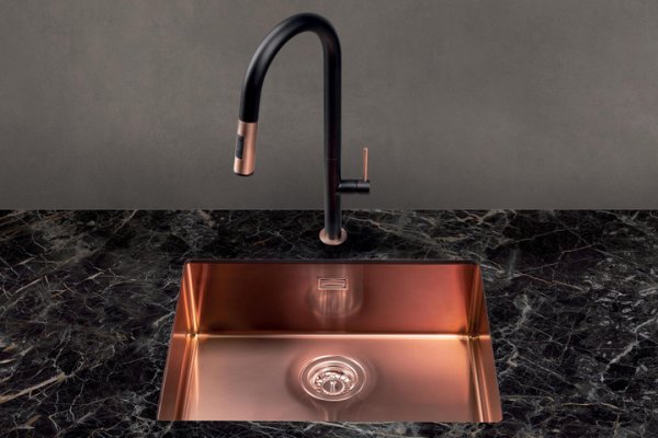 Aláépíthető inox mosogató LUISINA PANDORE EV77159 Inox PVD Shiny copper